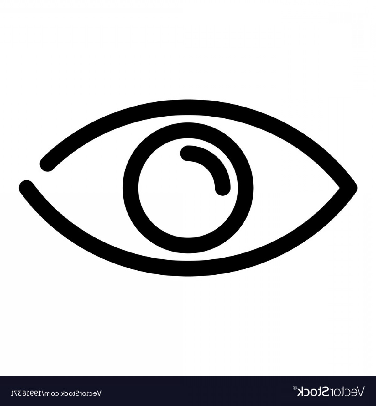 1200x1296 Eye Icon Symbol Of Preview Or Searching Outline Vector Soidergi