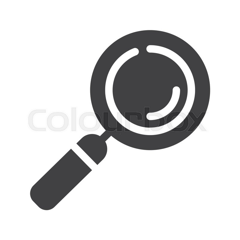 800x800 Search Magnifying Glass Icon Vector, Stock Vector Colourbox