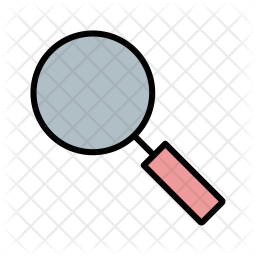 256x256 Search, Find, Magnifying, Glass Icon Of Colored Outline Style