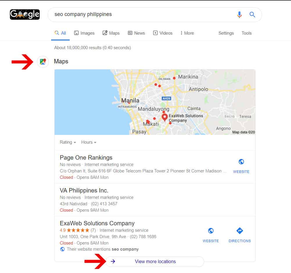 1002x939 Google Adds Icon And View More Button On Search Results Exaweb