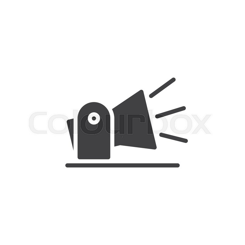 800x800 Searchlight, Spotlight Vector Icon Stock Vector Colourbox