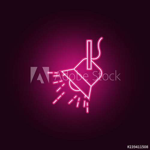 500x500 Searchlight Icon Elements Of Spotlight In Neon Style Icons