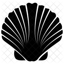 256x256 Seashell Icon Of Glyph Style