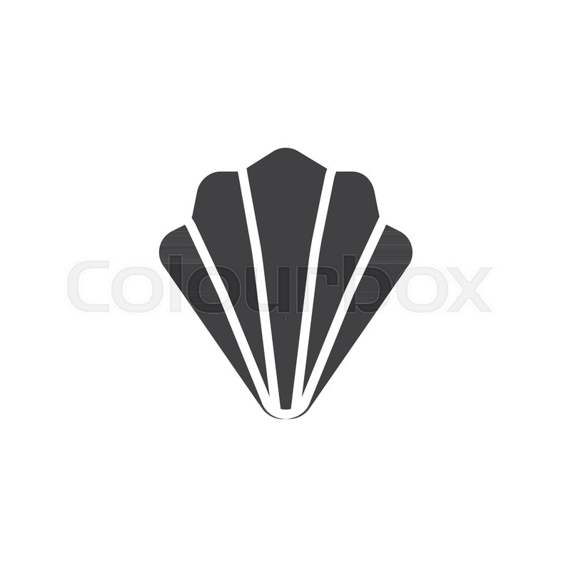 800x800 Seashell Icon Vector, Filled Flat Stock Vector Colourbox