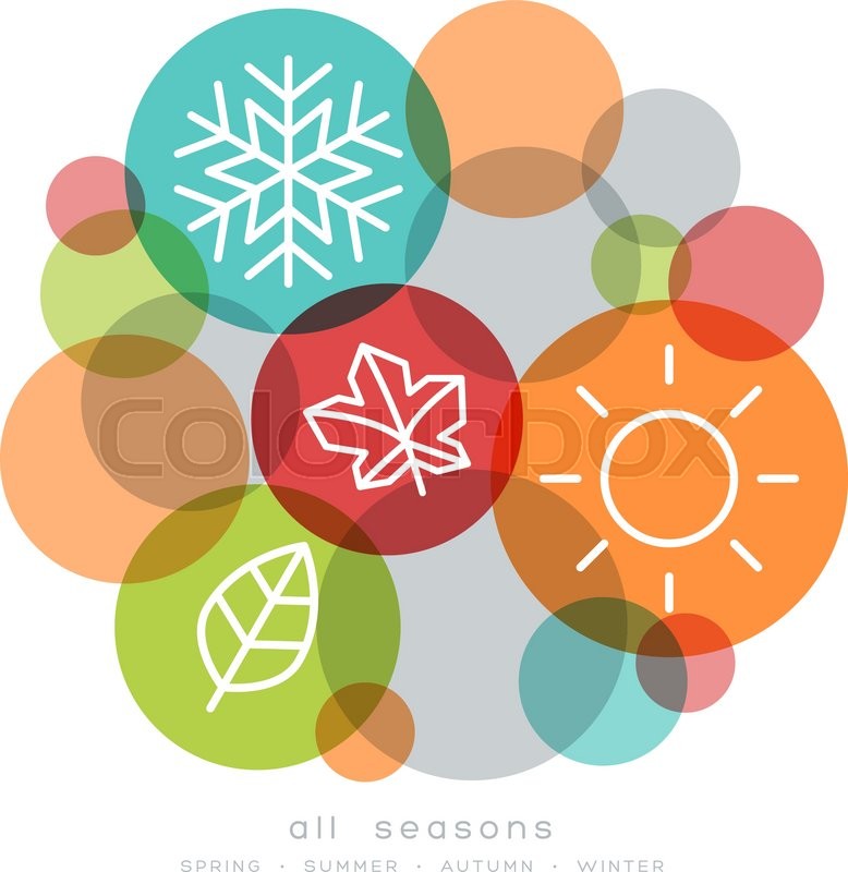 778x800 Four Seasons Icon Symbol Vector Stock Vector Colourbox
