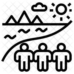 256x256 High Season Icon Of Line Style