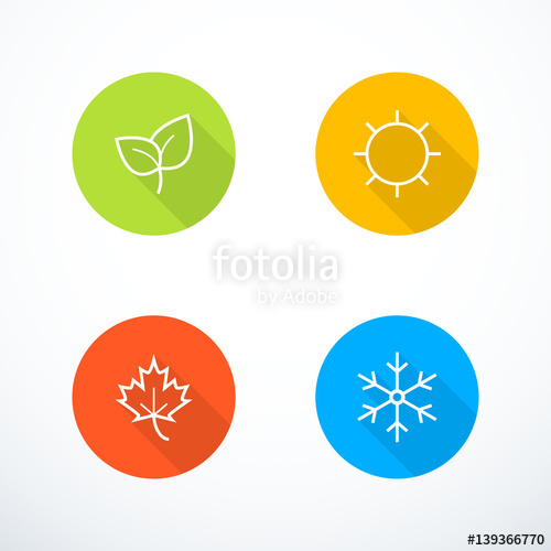 500x500 Vector Season Icons Stock Image And Royalty Free Vector
