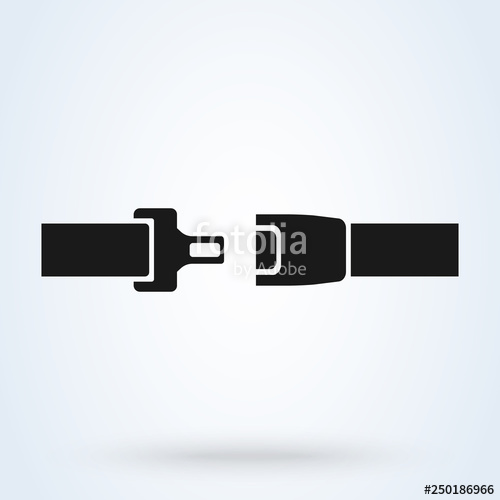 500x500 Seat Belt Icon Isolated On White Background Safety Of Movement