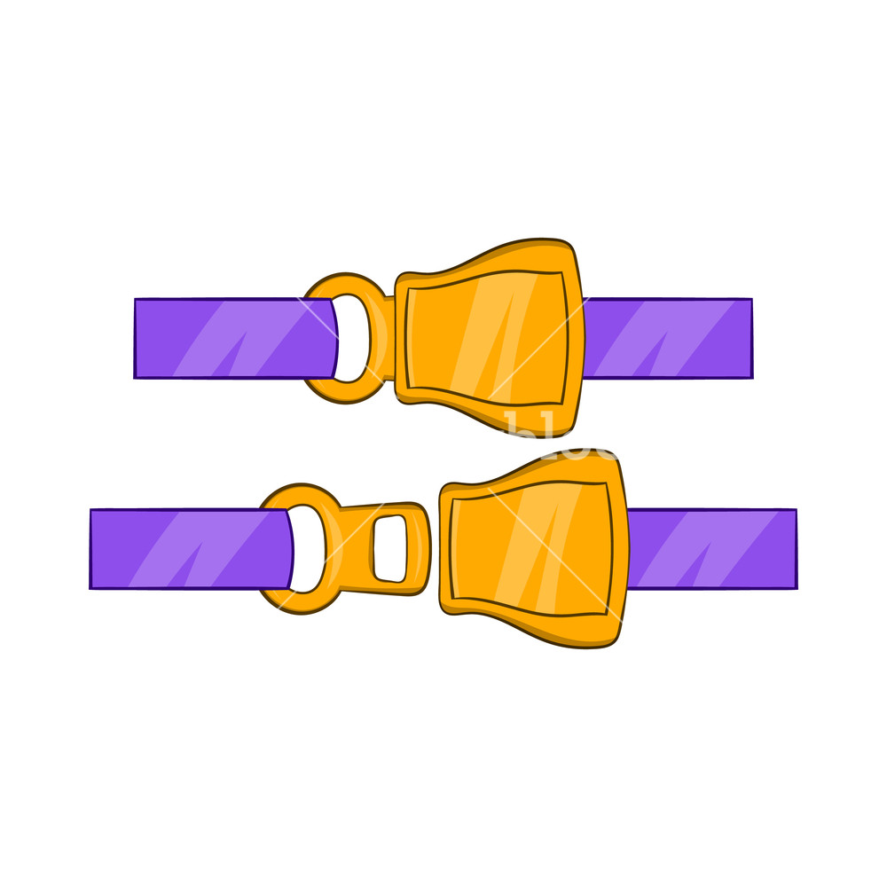 1000x1000 Aviation Seat Belt Icon In Cartoon Style On A White Background