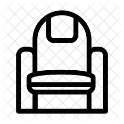 256x256 Theatre Seat Icon Of Line Style