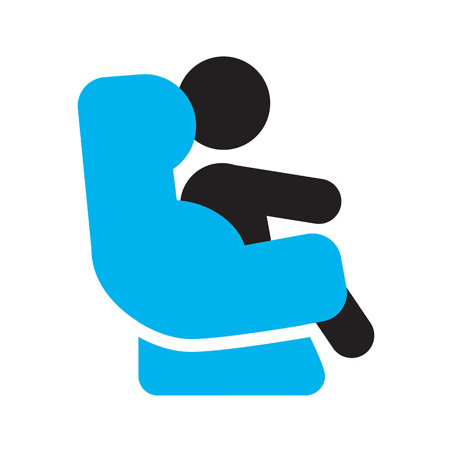 900x900 Baby Sitting In Car Seat Icon