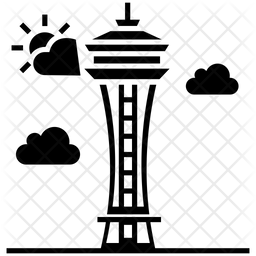 256x256 Seattle Icon Of Glyph Style
