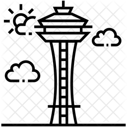 256x256 Seattle Icon Of Line Style