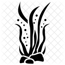 256x256 Seaweed Icon Of Glyph Style