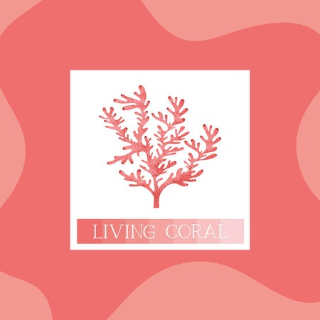 450x450 Seaweed Icon Living Coral Style Vector Illustration Design
