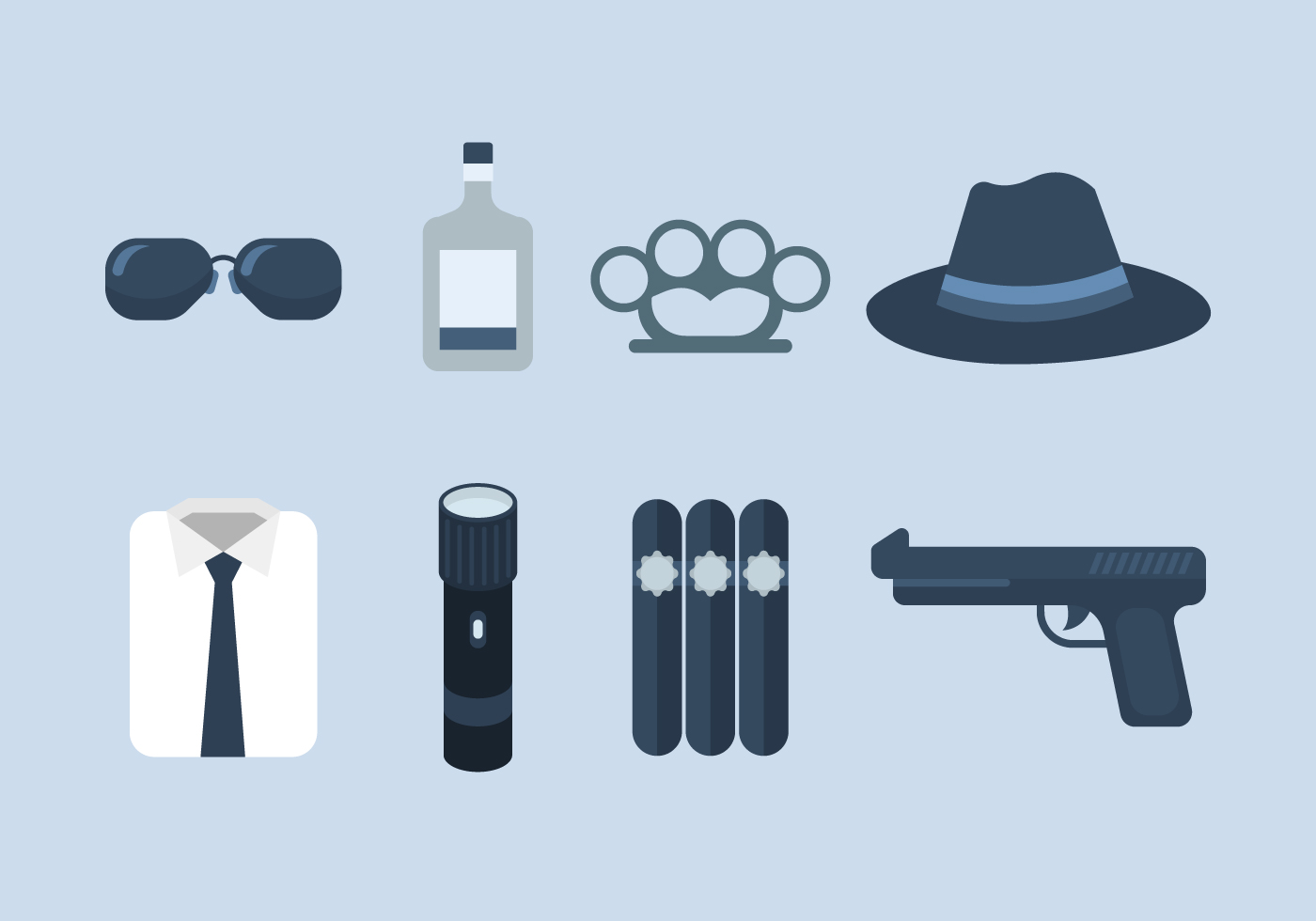 1400x980 Secret Agent Free Vector Art