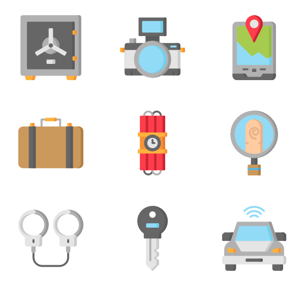 600x564 Secret Agent Icons