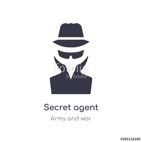 500x500 Secret Agent Icon Isolated Secret Agent Icon Vector Illustration