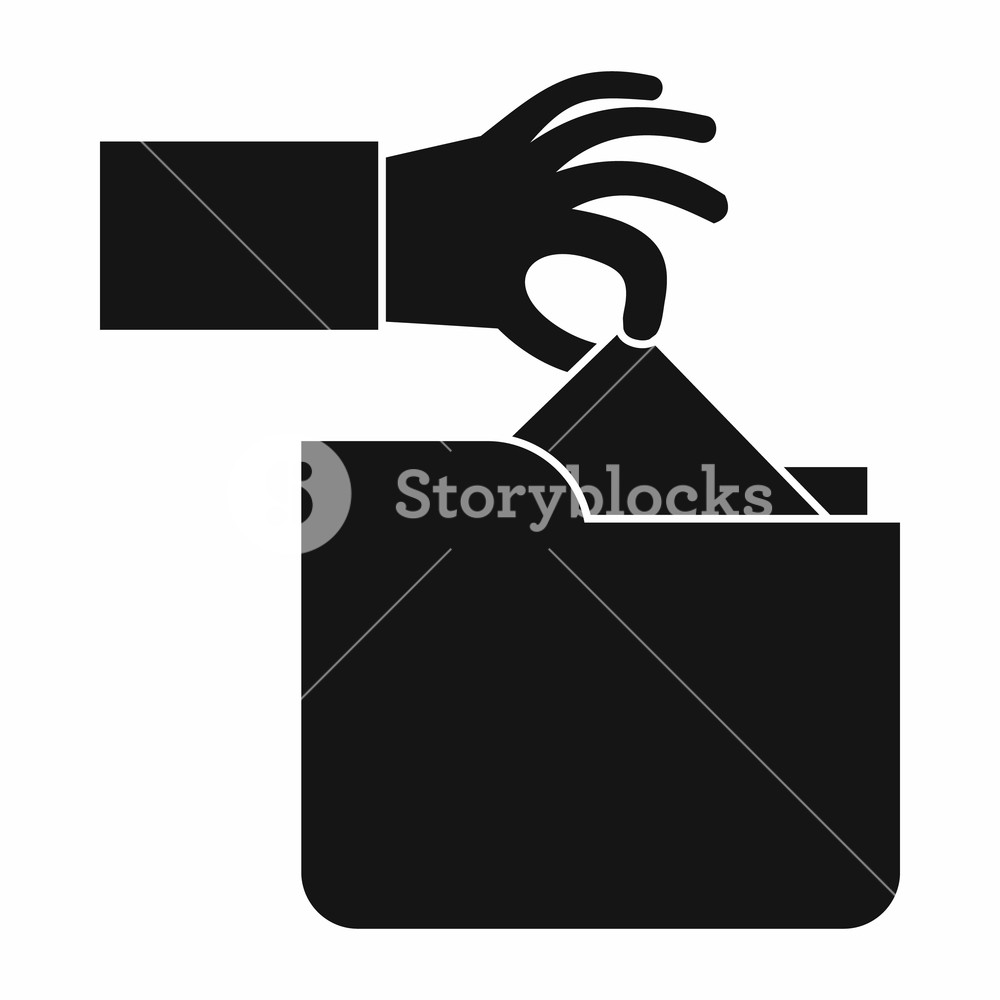 Robbery Secret Data In Folder Icon In Simple Style Isolated 1000x1000 Robbery Secret Data In Folder Icon In Simple Style Isolated