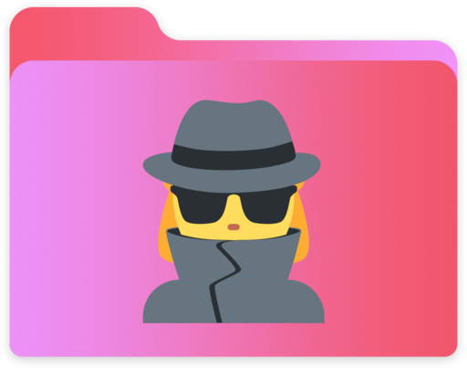 Secret, Folder Icon Free Of Free Custom Emoji Gradient Macpc Folder 512x403 Secret, Folder Icon Free Of Free Custom Emoji Gradient Macpc Folder