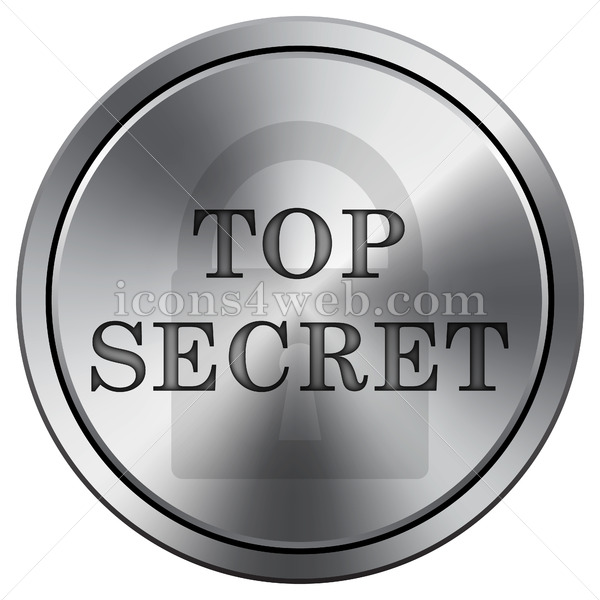 600x600 Top Secret Icon Round Icon Imitating Metal