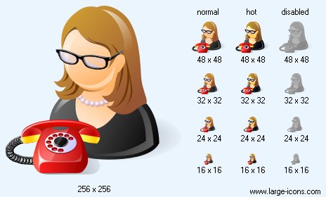 464x280 Secretary Icon Image Large User Icons