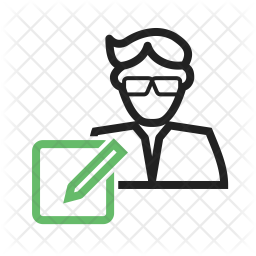 256x256 Secretary Icon Of Line Style