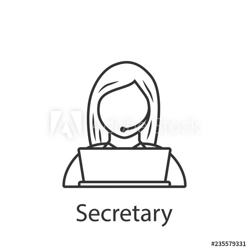 500x500 Secretary Icon Element Of Profession Avatar Icon For Mobile