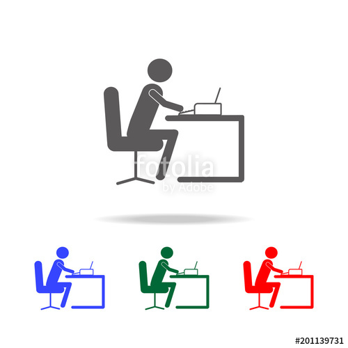 500x500 Secretary Icon Elements Of People Profession In Multi Colored
