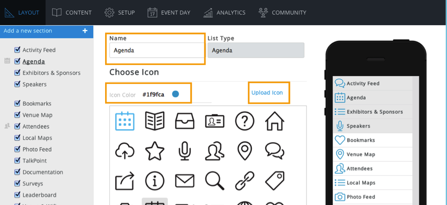 919x422 Configuring An App Section Doubledutch Customer Support