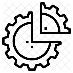 256x256 Sector Icon Of Line Style