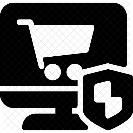 512x512 Secure Shopping Icon Of Glyph Style