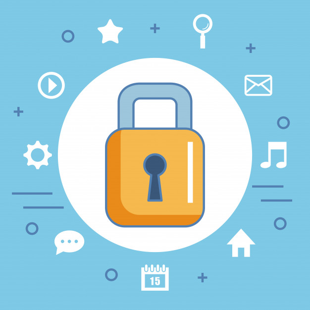 626x626 Secure Shopping Icon Digital Internet Vector Premium Download