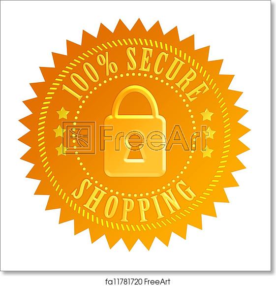 561x581 Free Art Print Of Secure Shopping Icon Secure Shopping Icon