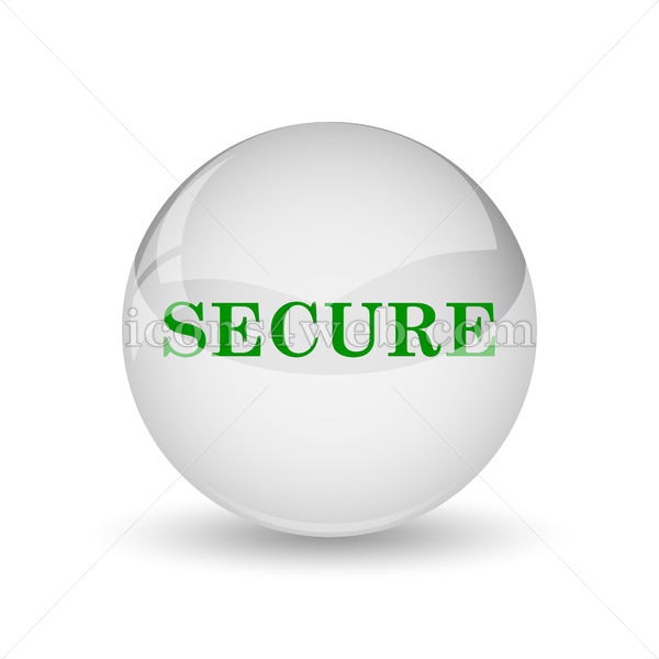 600x600 Secure Glossy Icon Secure Glossy Button