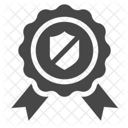 256x256 Security Badge Icon Of Glyph Style