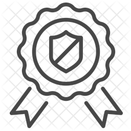 256x256 Security Badge Icon Of Line Style