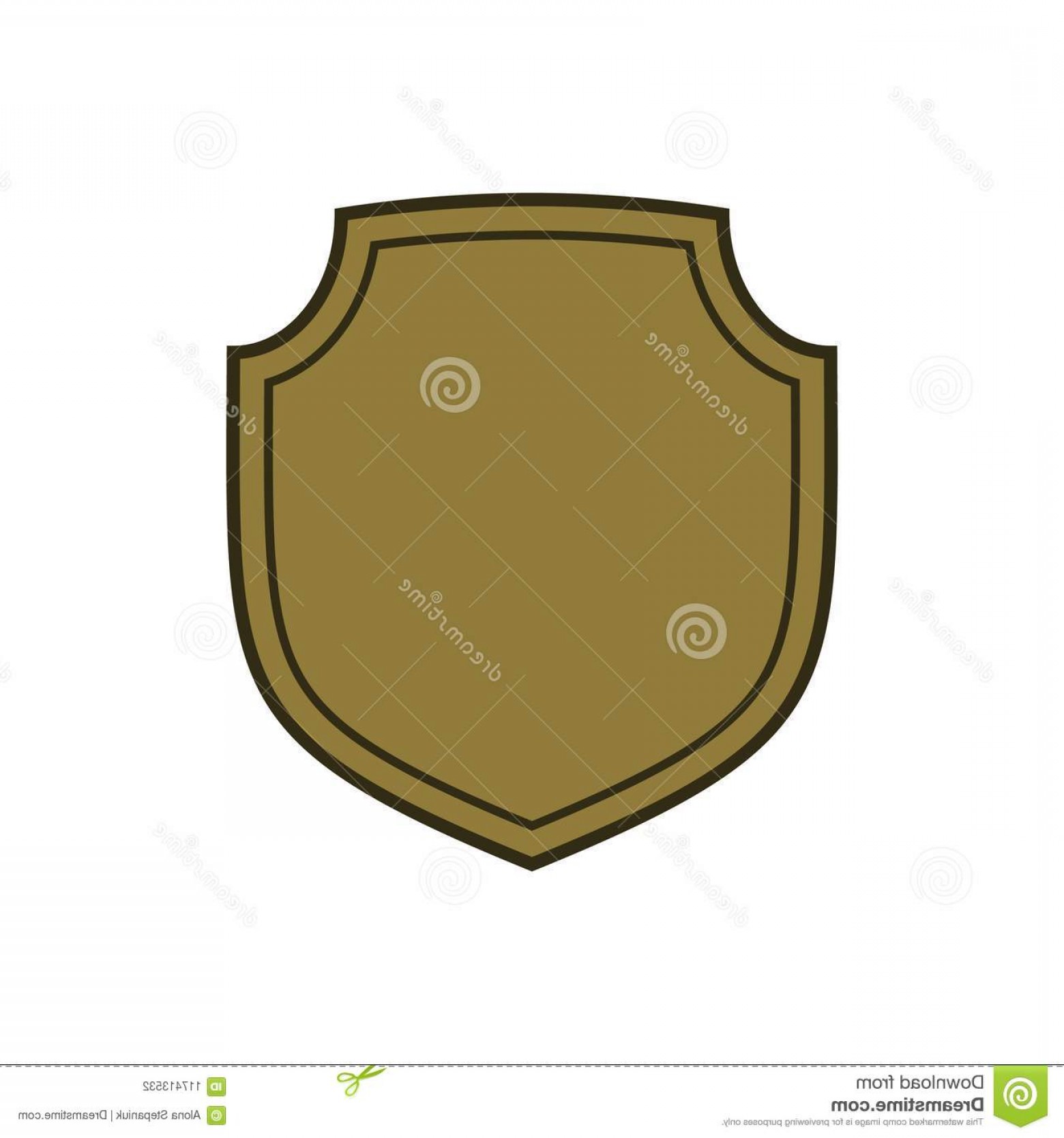 1560x1668 Shield Shape Gold Icon Simple Flat Logo White Background Symbol