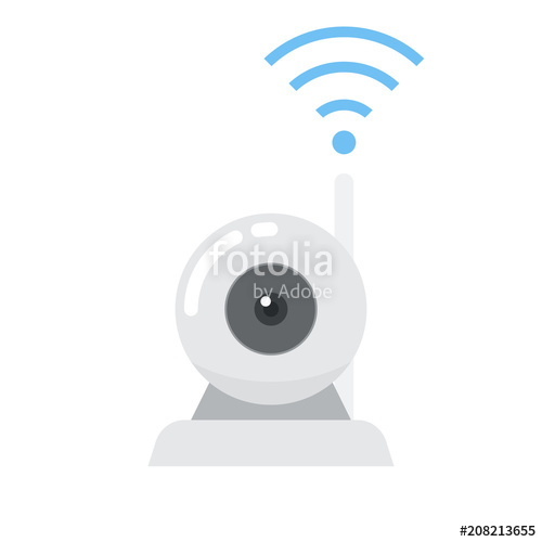 500x500 Wireless Security Camera Icon Stock Image And Royalty Free Vector