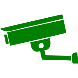 256x256 Green Security Camera Icon