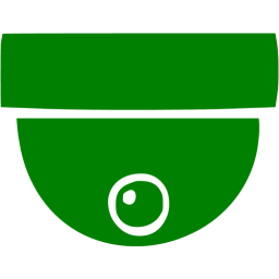 256x256 Green Security Camera Icon
