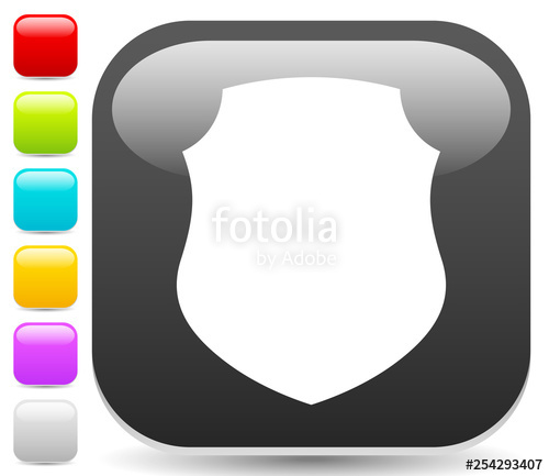 500x433 Icon With Classic Shield Shape Protection, Security, Certificate