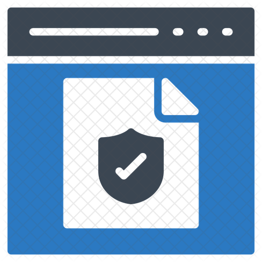512x512 Security Certificate Icon Of Glyph Style