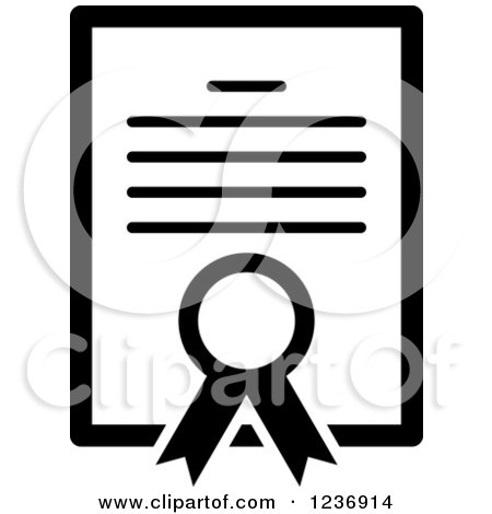 450x470 Black And White Security Certificate Icon Posters, Art Prints
