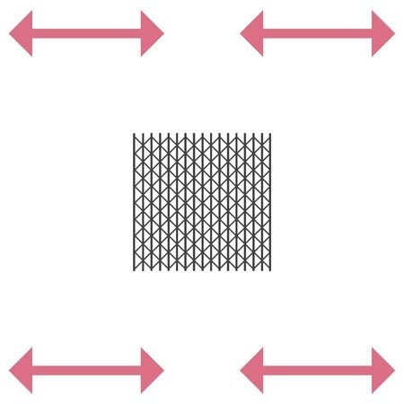 450x450 Metal Fence Vector Icon Iron Gate Security Entrance Symbol