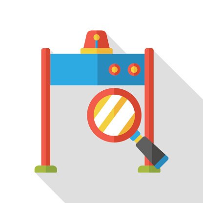 416x416 Security Gate Flat Icon Premium Clipart