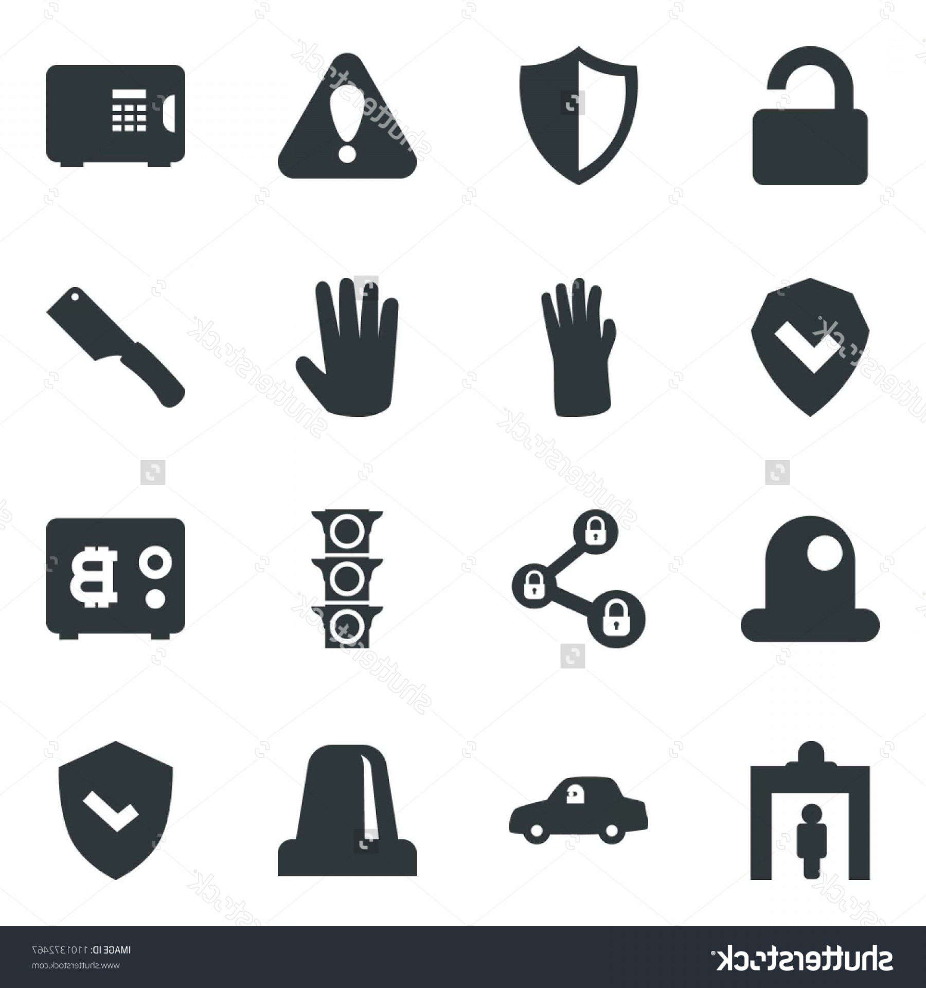 1800x1920 Black Vector Icon Set Security Gate Studiogrfx