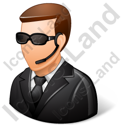 256x256 Security Guard Male Light Icon, Pngico Icons
