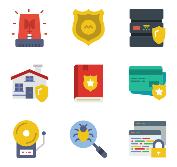 600x564 Security Guard Icons