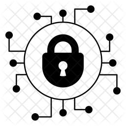 256x256 Cyber Security Icon Of Glyph Style